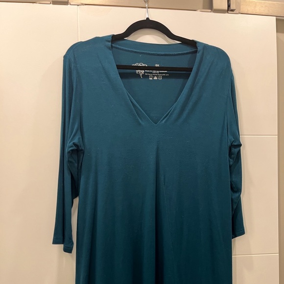 Diane Kennedy, bamboo blend 0X jade green, shirt & jacket. - Picture 6 of 9